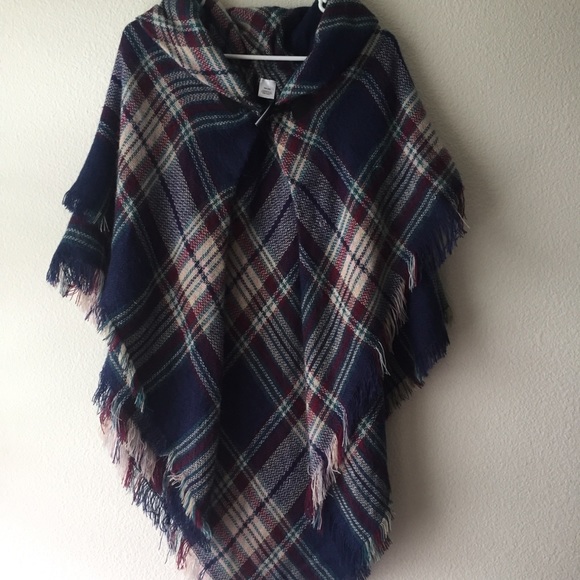 N/A Jackets & Blazers - Plaid blanket wrap
